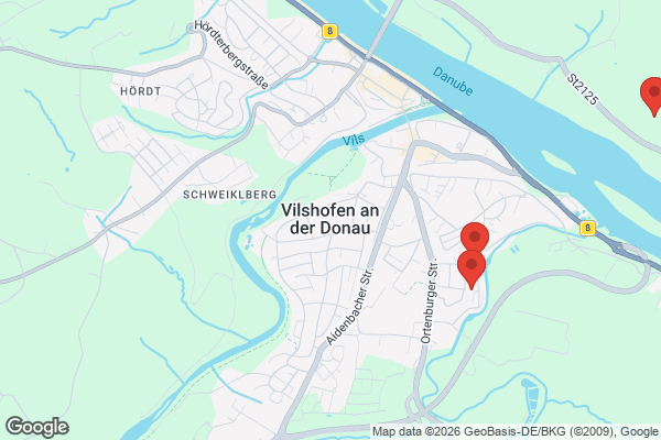 Karte mit Entrümpelungsaufträgen in Vilshofen an der Donau