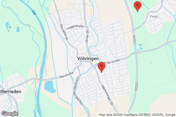 Karte mit Entrümpelungsaufträgen in Vöhringen