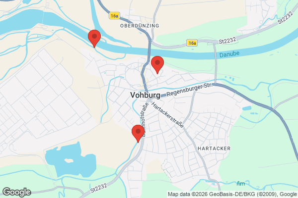 Karte mit Entrümpelungsaufträgen in Vohburg an der Donau