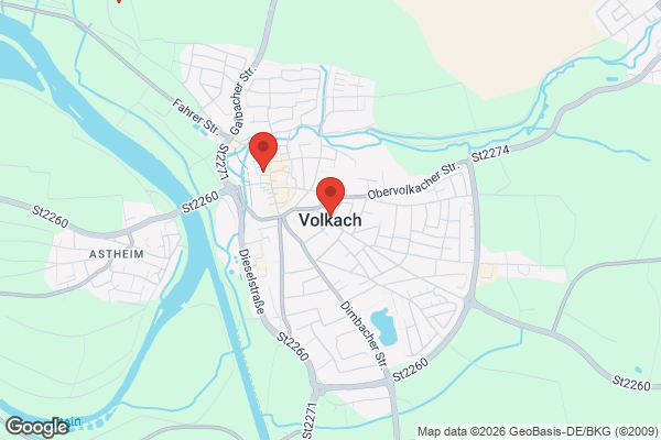 Karte mit Entrümpelungsaufträgen in Volkach