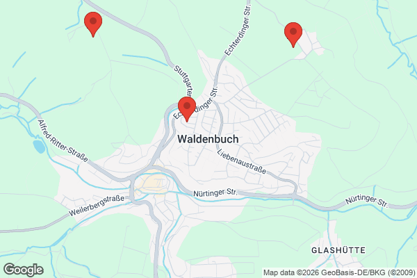 Karte mit Entrümpelungsaufträgen in Waldenbuch