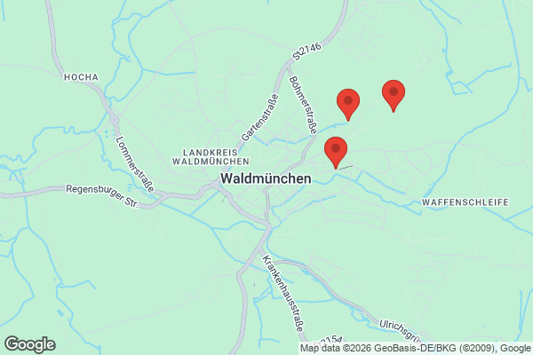 Karte mit Entrümpelungsaufträgen in Waldmünchen