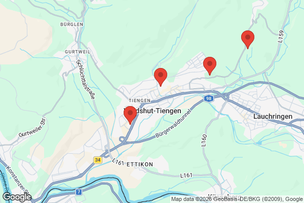 Karte mit Entrümpelungsaufträgen in Waldshut-Tiengen