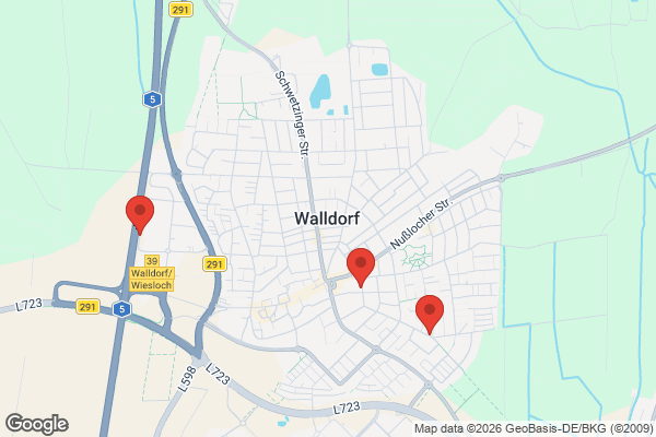 Karte mit Entrümpelungsaufträgen in Walldorf