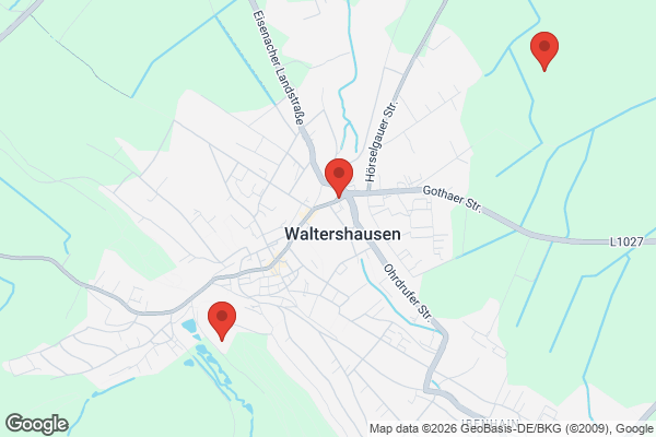 Karte mit Entrümpelungsaufträgen in Waltershausen