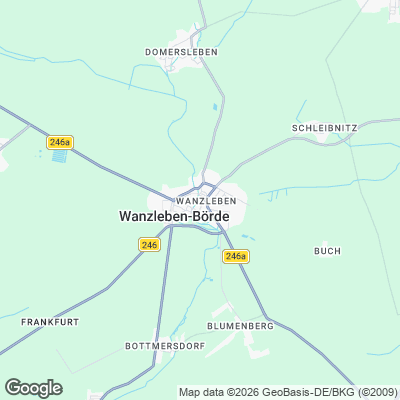 Karte von Wanzleben-Börde und Umgebung