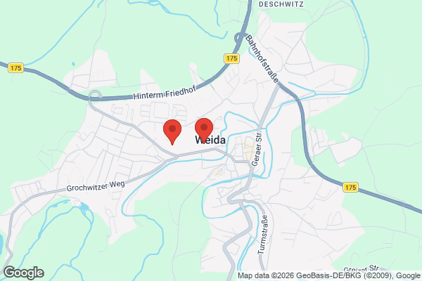 Karte mit Entrümpelungsaufträgen in Weida
