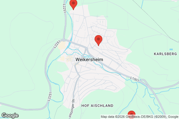Karte mit Entrümpelungsaufträgen in Weikersheim