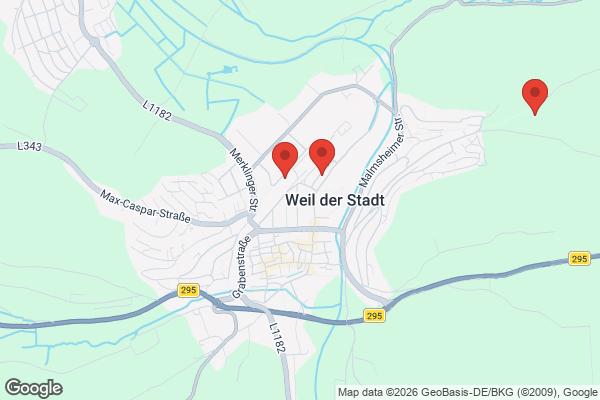 Karte mit Entrümpelungsaufträgen in Weil der Stadt