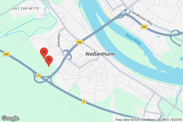 Karte mit Entrümpelungsaufträgen in Weißenthurm