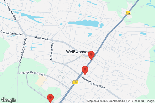 Karte mit Entrümpelungsaufträgen in Weißwasser