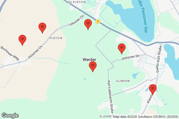 Karte mit Entrümpelungsaufträgen in Werder (Havel)