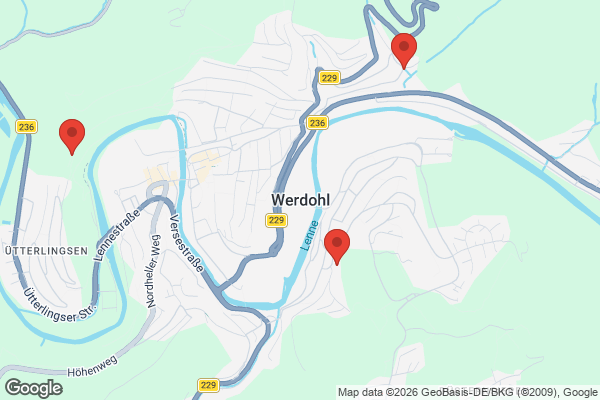 Karte mit Entrümpelungsaufträgen in Werdohl