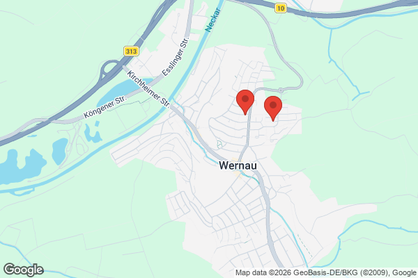 Karte mit Entrümpelungsaufträgen in Wernau (Neckar)