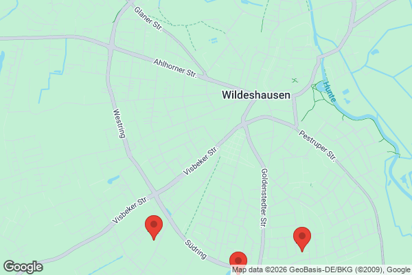 Karte mit Entrümpelungsaufträgen in Wildeshausen