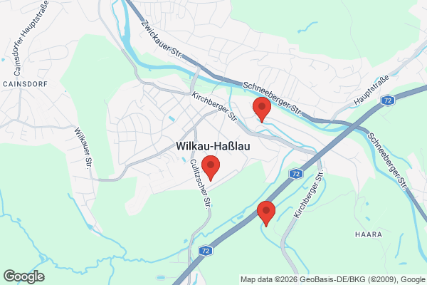 Karte mit Entrümpelungsaufträgen in Wilkau-Haßlau