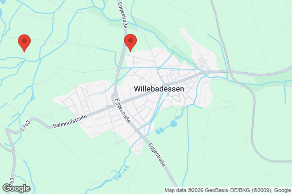 Karte mit Entrümpelungsaufträgen in Willebadessen