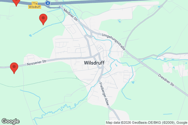 Karte mit Entrümpelungsaufträgen in Wilsdruff