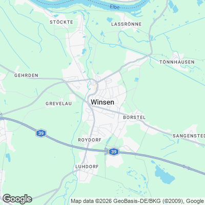 Karte von Winsen (Luhe) und Umgebung