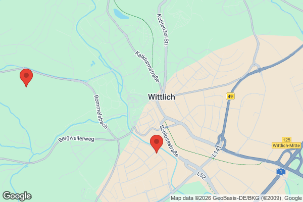 Karte mit Entrümpelungsaufträgen in Wittlich