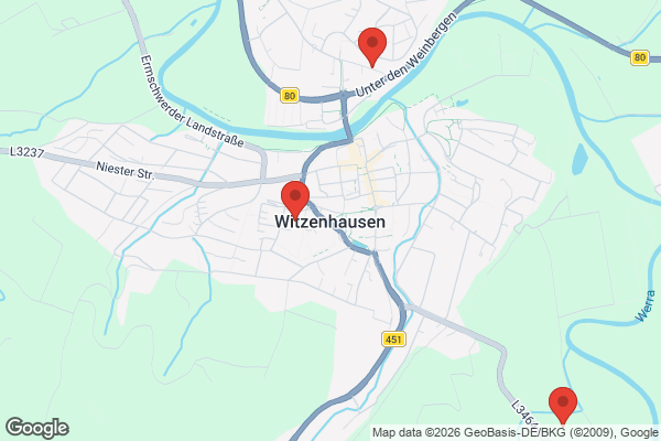 Karte mit Entrümpelungsaufträgen in Witzenhausen