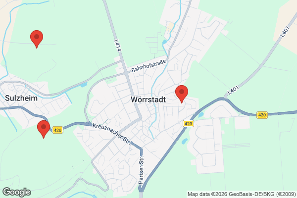 Karte mit Entrümpelungsaufträgen in Wörrstadt