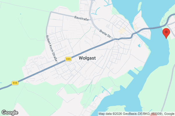 Karte mit Entrümpelungsaufträgen in Wolgast