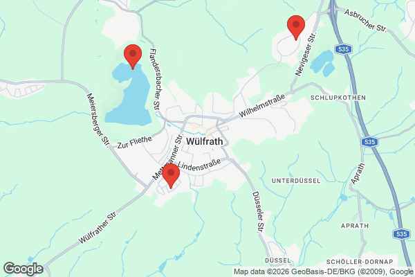 Karte mit Entrümpelungsaufträgen in Wülfrath