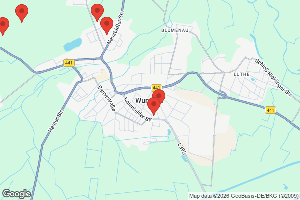 Karte mit Entrümpelungsaufträgen in Wunstorf