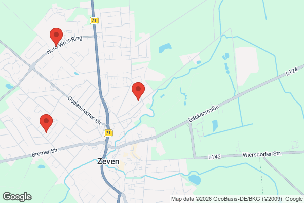 Karte mit Entrümpelungsaufträgen in Zeven