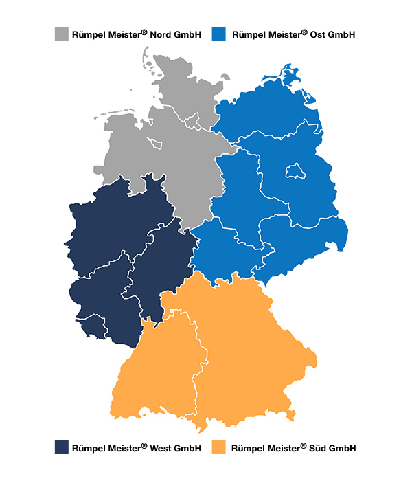 Vertriebsgebiete Rümpel Meister